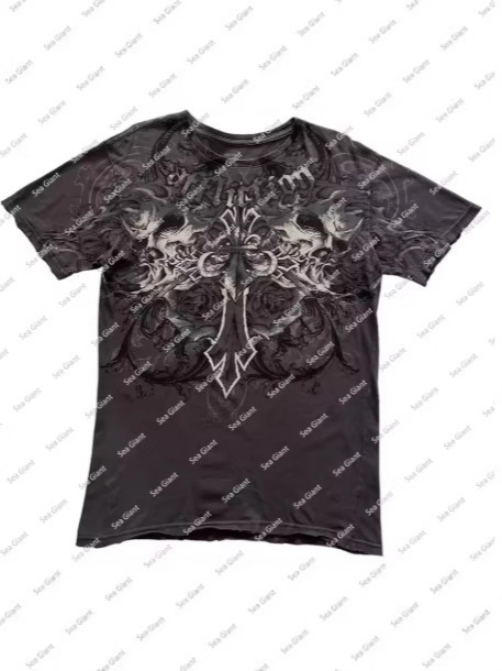 3D プリント Tシャツ衣類ヴィンテージパンクヒップホップグラフィックプリント Tシャツ男性と女性のための新しい|undefined