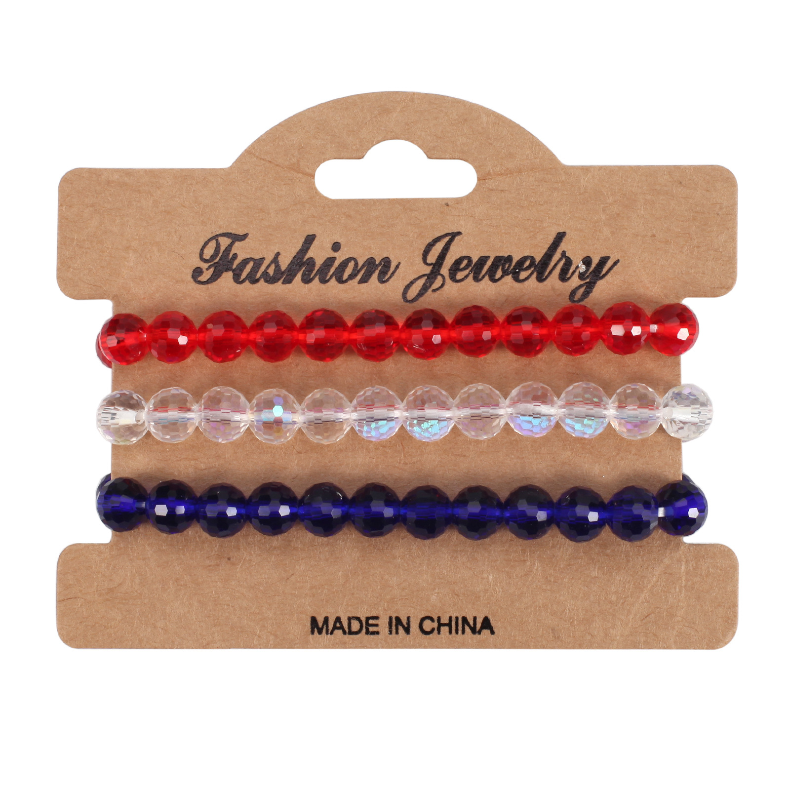 Wholesale Jewelry Simple Style Classic Style American Flag Artificial Crystal Alloy Soft Clay Beaded Bracelets display picture 9