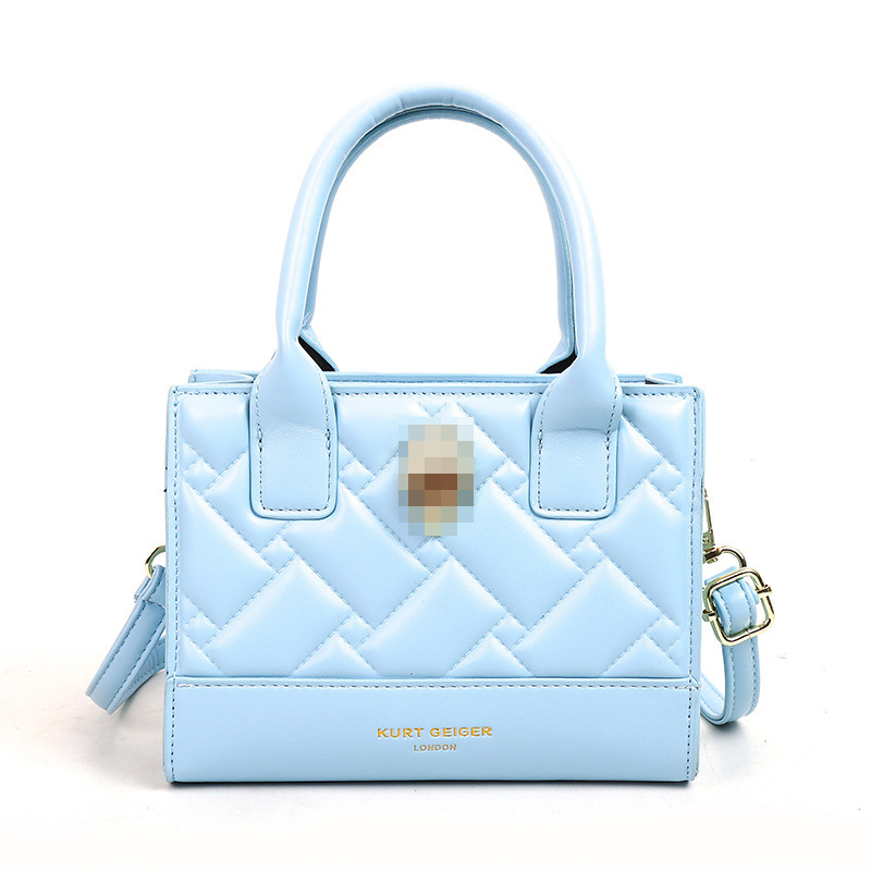 Bolso de PU transfronterizo nueva tendencia charol rombo pequeño cuadrado bolso de mensajero de un solo hombro de alta gama de nicho