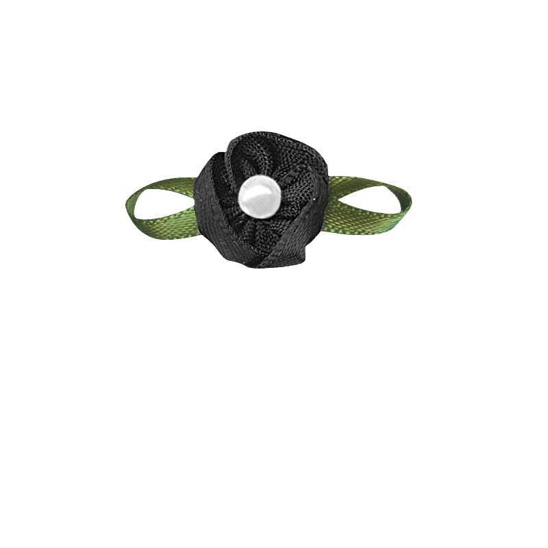 Yao Ming cinta hecha a mano flor hoja de ocho caracteres Cinta pequeña flor ropa textil accesorios Artesanía decorativa pequeña flor