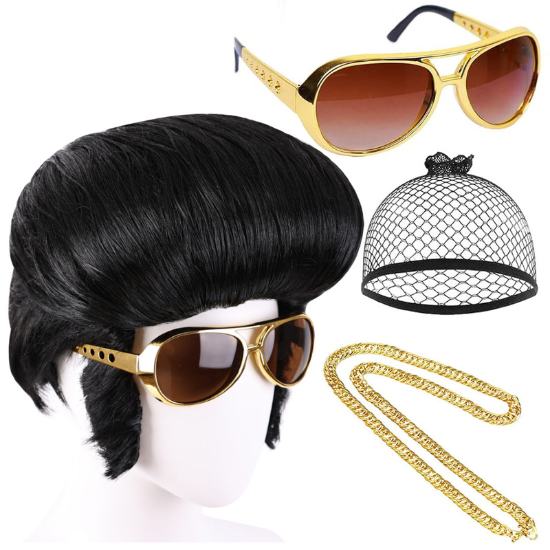 Halloween Carnival Heavy Metal Disco Party Men's Rock Wig Punk COS Men's Wig