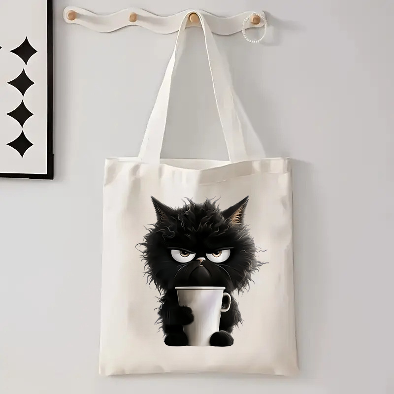 Foreign Trade Cross-Border Men and Women Holiday New Year Canvas Bag Student Portable Storage Handbag Shopping Travel Shoulder Bag