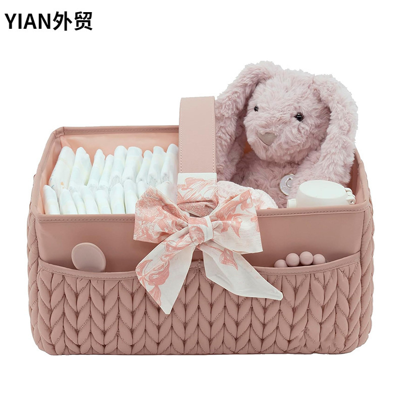 새로운 저장 가방 아기 기저귀 저장 상자 신생아 기저귀 아기 여행 바구니 저장 핸드백 저장 상자
