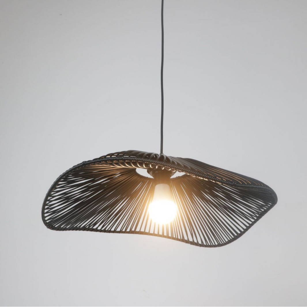 Lámpara de restaurante de ovejas de madera arte nórdico sombrero de paja lámpara de bar protección ocular de espectro completo lámpara de atmósfera retro zen simple