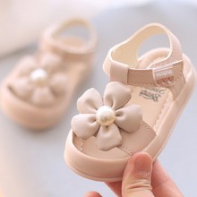 女宝宝凉鞋女童新款夏季儿童鞋公主包头防滑婴儿鞋子学步软底小童