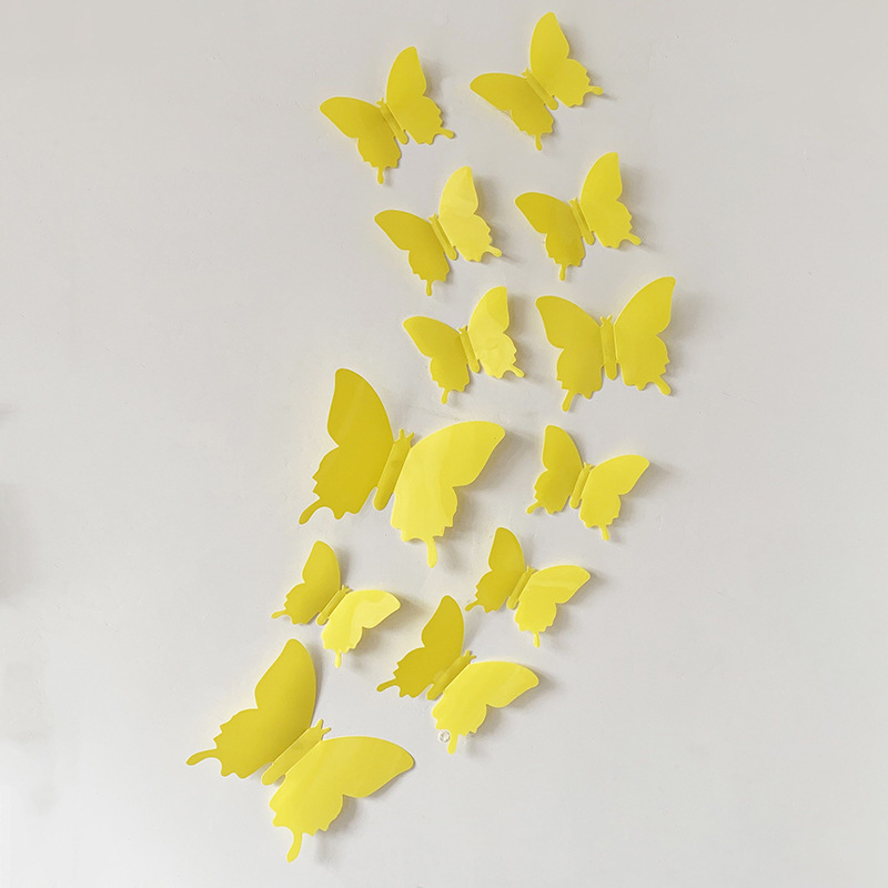 3d fjäril väggdekaler för sovrum och vardagsrum_voghion.com