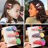 Brand fruit children's cute bangs, hairgrip, hair accessory, hairpins PVC, Korean style, internet celebrity