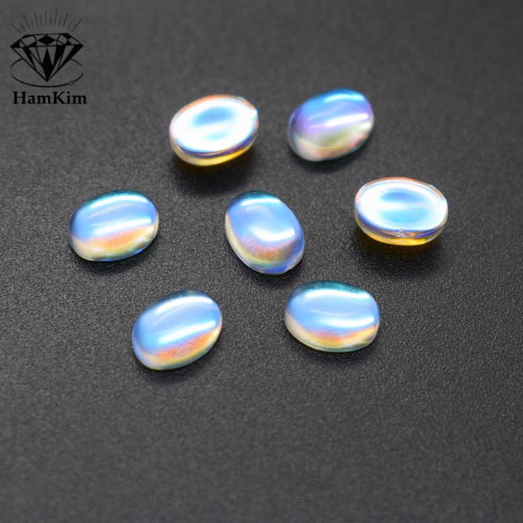 蛋形 AB彩玻璃石