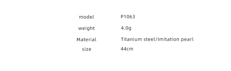 Retro Letter Heart Shape Imitation Pearl Titanium Steel Pendant Necklace 1 Piece