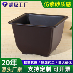 工場卸売四角形植木鉢、樹脂鉢、多肉植物、緑の植物、高麗人参、ガーデニング盆栽、特殊な厚手のプラスチック鉢