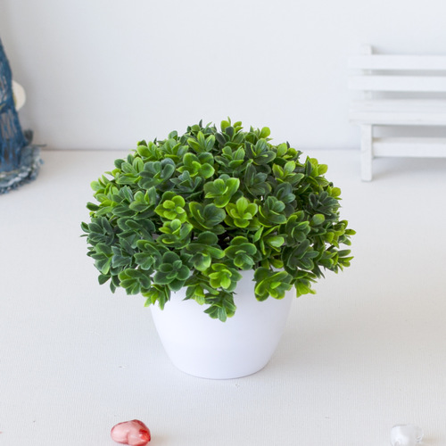 Simulated plant bonsai, desktop artificial flowers, plant ornaments, flower balls, grass ball potted plants, home decoration ornaments
