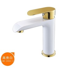 枪灰水镀全铜冷热面盆水龙头家用卫生间洗脸洗手盆台盆浴室柜龙头