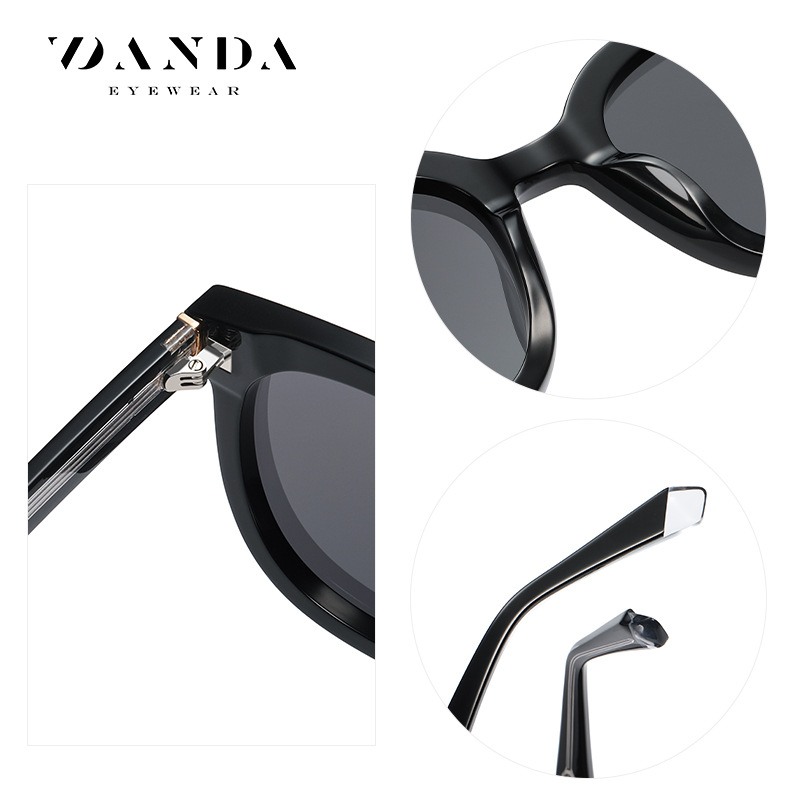 Nuevas gafas de sol de hoja hechas a mano para mujer gm el mismo estilo gafas de sol polarizadas PS6608 gafas de sol de protección solar anti-ultravioleta de conducción