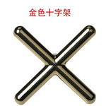 厂家直销/台球架杆器美式黑八台球架杆头台球杆用品/铜十字叉金色