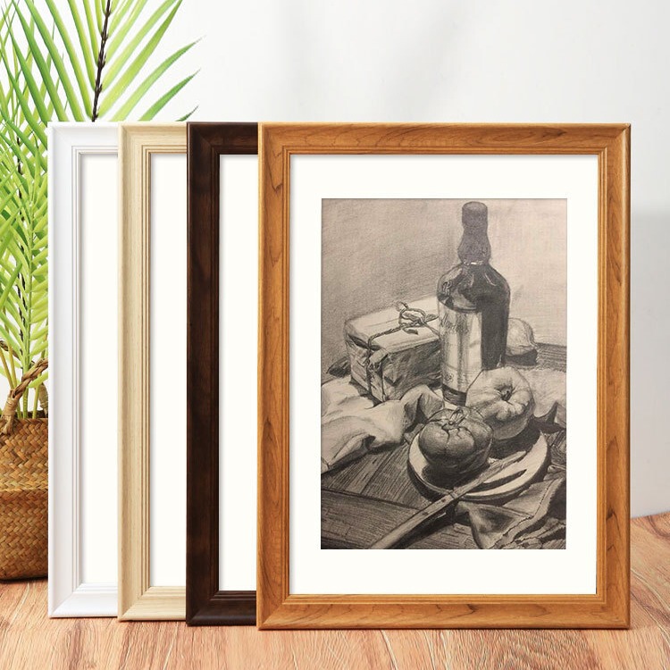 Vintage Photo Frame Empty Frame A4 Picture Frame Self-Assembled Large Size Wall-Mounted Puzzle Frame Display Frame Sketch Oil Painting Frame