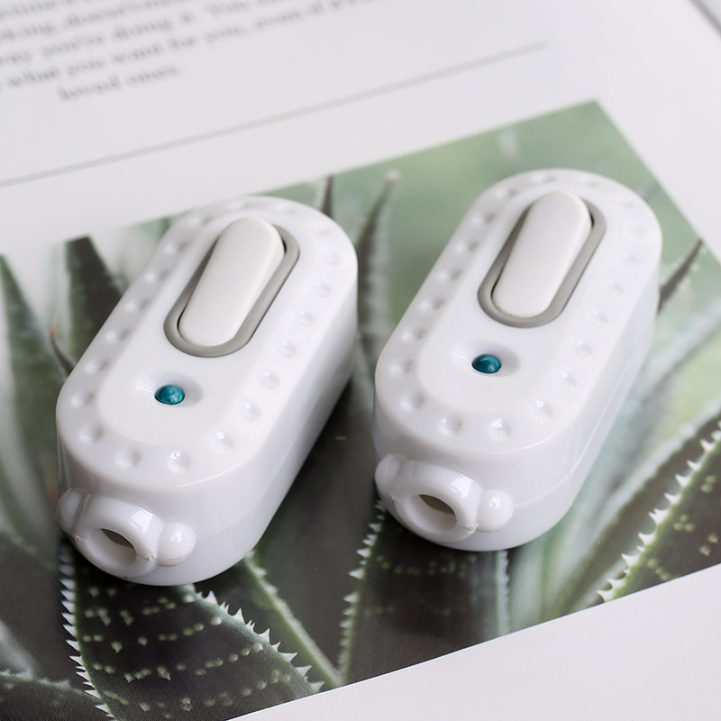 Xinda Tai 845 bedside switch button type power wiring switch decorative light boat type switch factory wholesale