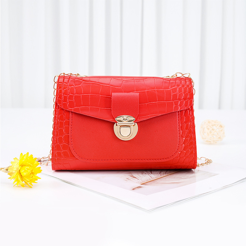 2022 nuevo bolso de mujer simple de moda bolso de hombro bolso de cadena fuente de fábrica de cabello recto image 14