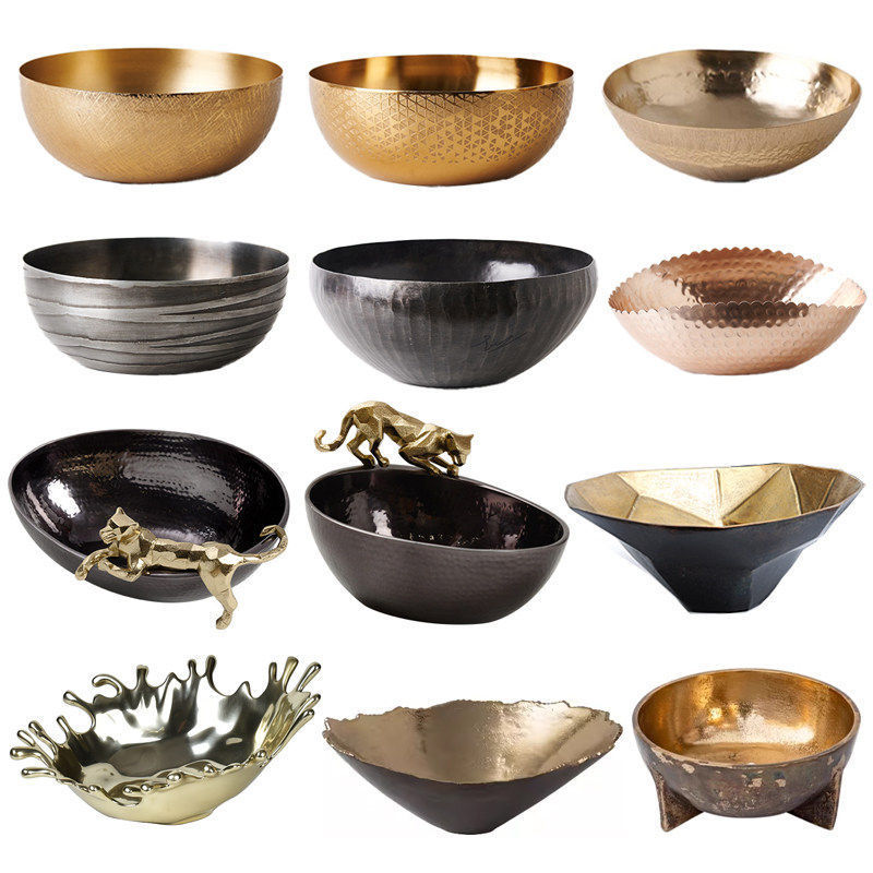Indian Fruit Plate, Exquisite Metal Fruit Tray, Decorative Bowl, Light Luxury Gold and Black Storage Flower Pot, Flower Vessel Decoration Indian Fruit Plate, Exquisite Metal Fruit Tray, Decorative Bowl, Light Luxury Gold and Black Storage Flower Pot, Flower Vessel Decoration