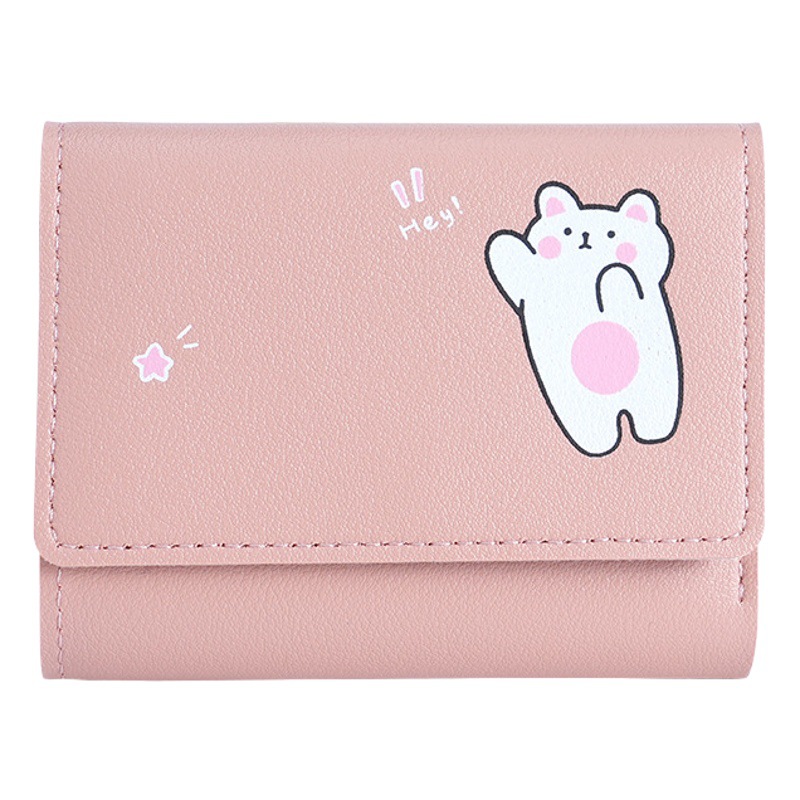 Nueva Cartera de Mujeres de estilo coreano corto ins simple estudiante multi-Tarjeta embrague moneda monedero cartera al por mayor