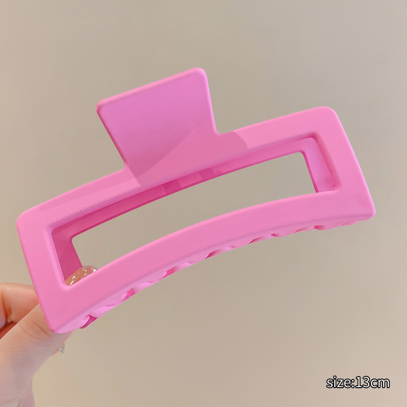 Volumen de pelo de gran tamaño antideslizante gran tiburón clip de pelo cuadrado clip de pelo cabeza de espalda clip de pelo tocado updo clip de pelo femenino