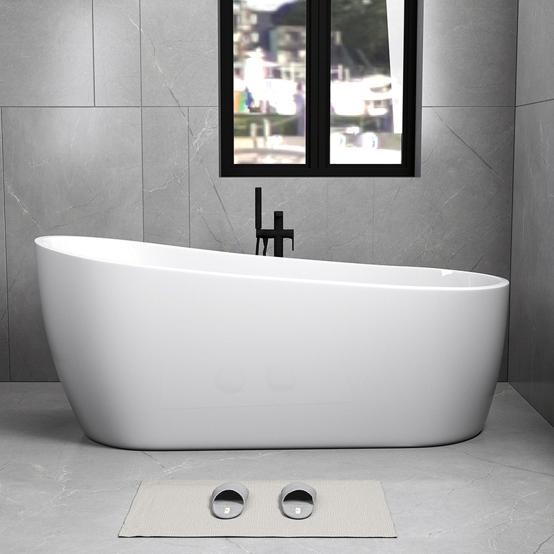 Hotel Homestay Beauty Salon Internet Celebrated Bathtub Household Adult Acrylic Independent European Style Simple Deepened Large Bathtub