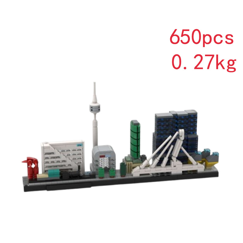 Moderne Architektur Bausteine Klemmbausteine Set Zum Bauen_voghion.com