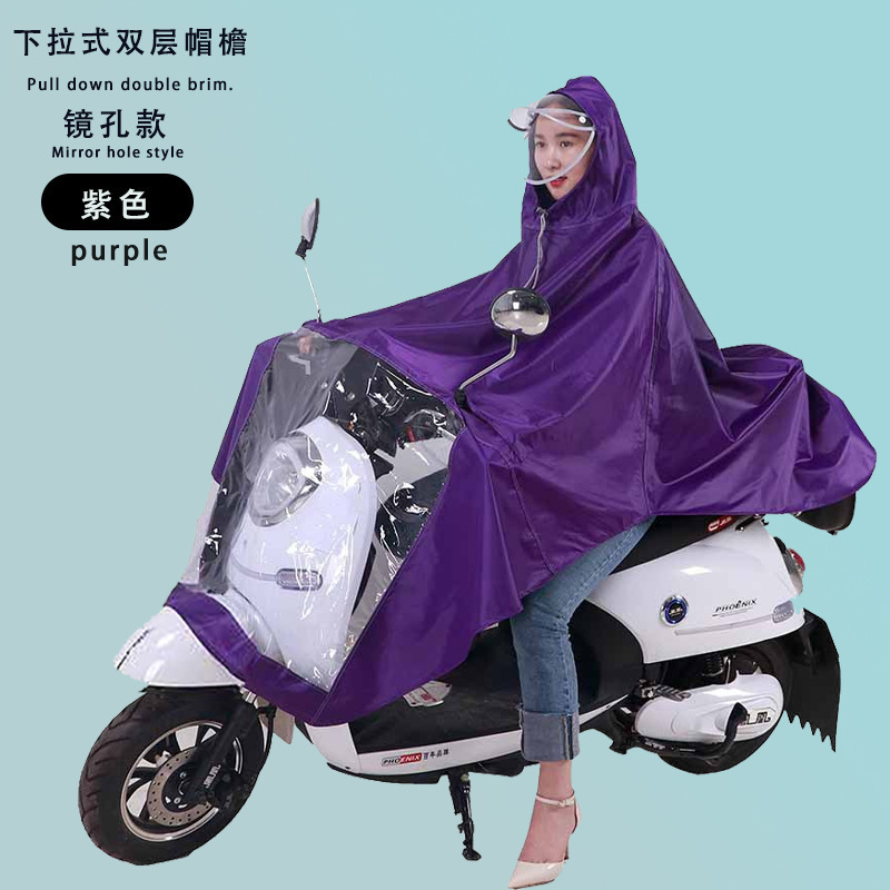 Raincoat eléctrico largo todo el cuerpo a prueba de tormentas motocicleta batería coche una sola persona para aumentar el grosor raincoat al por mayor