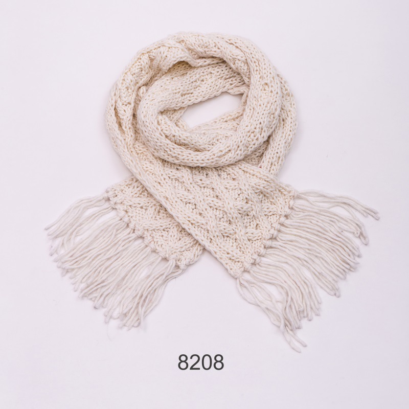 DIY手工编织粗毛线围巾 外贸出口上班族百搭冬季韩版加绒保暖围巾
