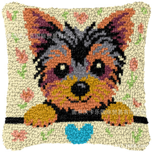 Diyflower cross stitch carpet embroidery section embroidery manual pillow car Pillow sofa pillow wool embroidery pillow delivery material package