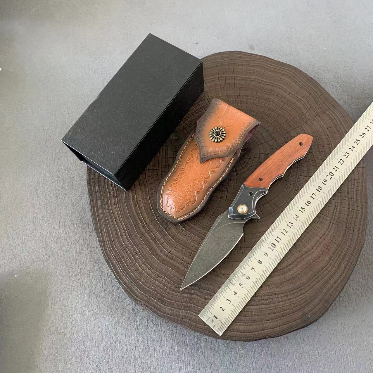 新款户外刀乌磁钢小刀持久锋利随身便携野营刀具多功能小刀水果刀