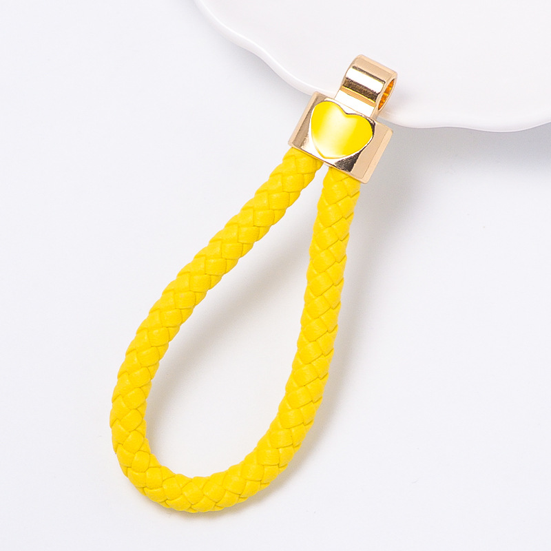 Yellow leather rope