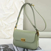 Fashionable leather trend one-shoulder bag, small bag, Chanel style, cowhide, genuine leather