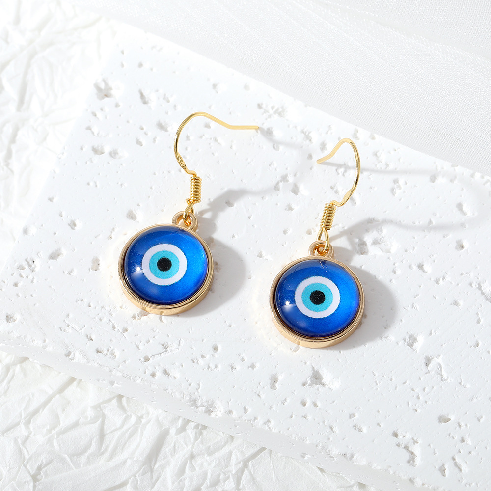 Devil's Eye Pattern 1 Pair Retro Devil's Eye Plating Alloy Drop Earrings