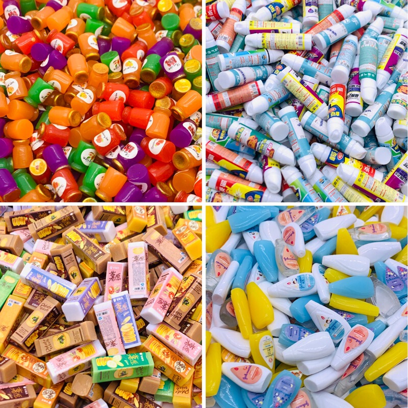 Simulation convenience store series jam potato chips insecticide bath tide play lucky bag mobile phone case DIY resin accessories