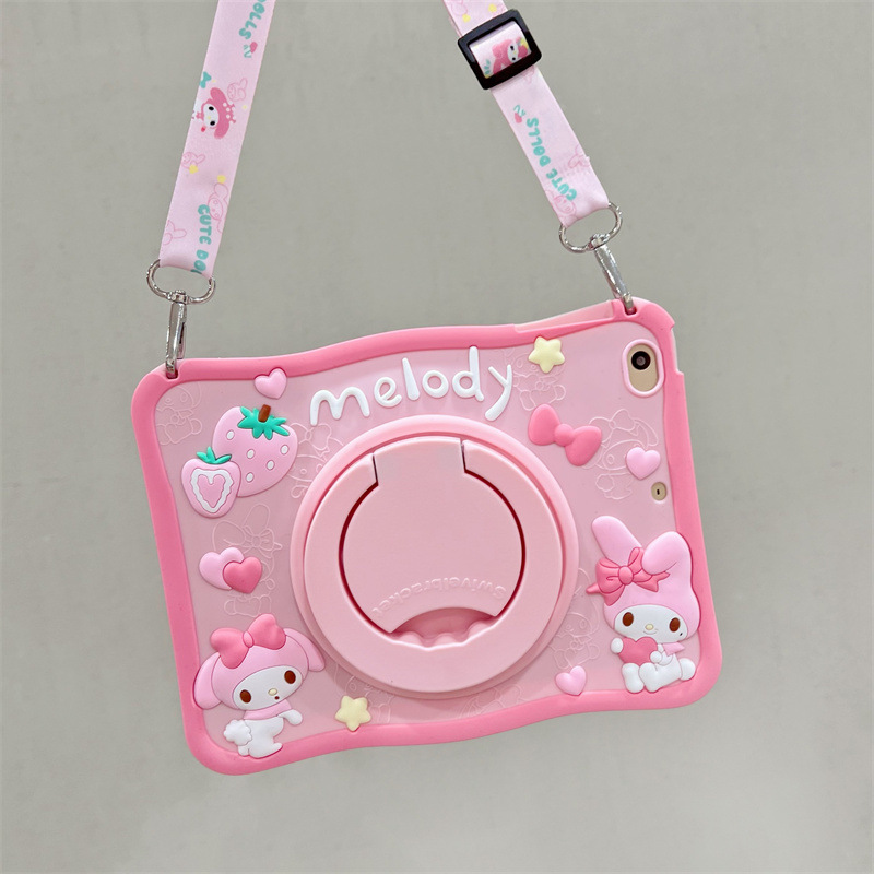 Suitable for iPad 10.2 Pro11 Cute Cartoon Bracelet Holder Tablet Case Air45 Strap Silicone Protective Case Suitable for iPad 10.2 Pro11 Cute Cartoon Bracelet Holder Tablet Case Air45 Strap Silicone Protective Case