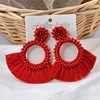 Earrings, ethnic air fan, suitable for import, Amazon, boho style, European style