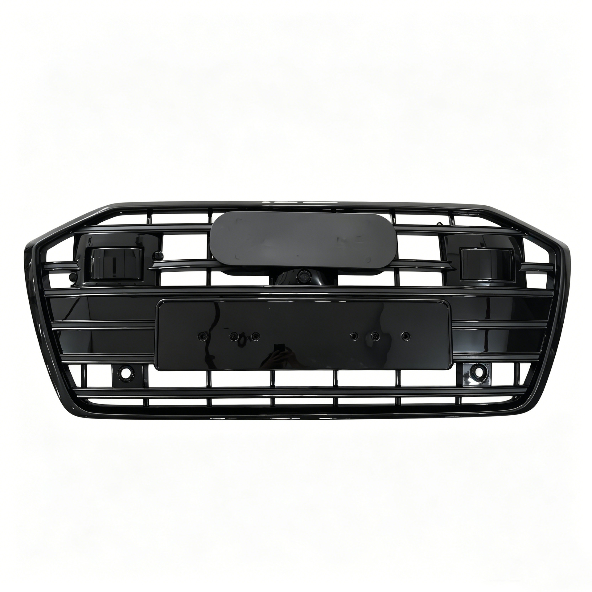 Applicable to 2019-2023 Audi A6 C8 modified S6 front bumper center grid ACC C8PA grille ventilation cover