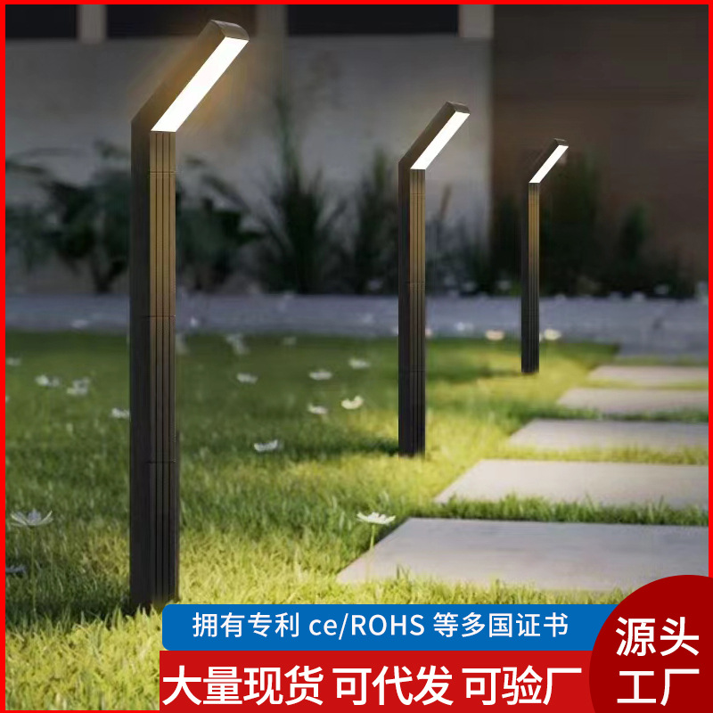Luz solar transfronteriza lámpara de césped impermeable al aire libre lámpara de jardín iluminación paisajística decoración exterior lámpara de jardín