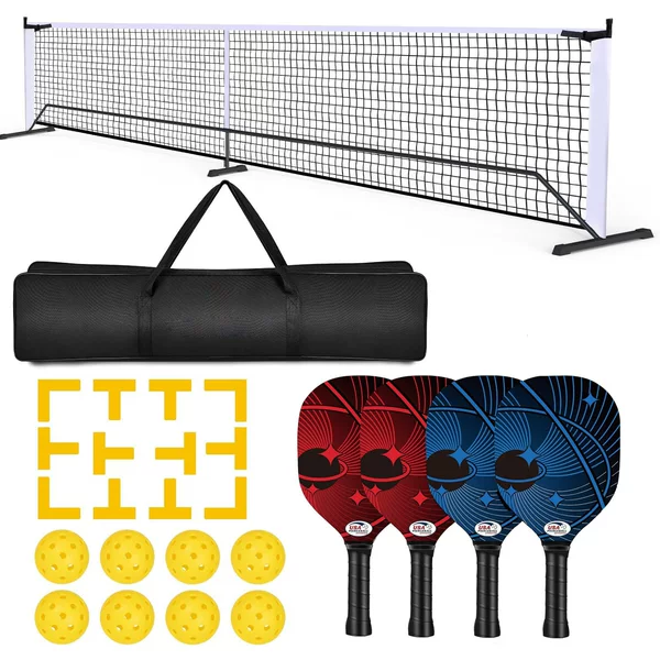 Pickleball Net Pickleball Net Frame Tennis Wooden Pickleball Racket Court Line Set Pickleball Racket