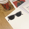 Square sunglasses hip-hop style, glasses solar-powered, European style, cat's eye, internet celebrity