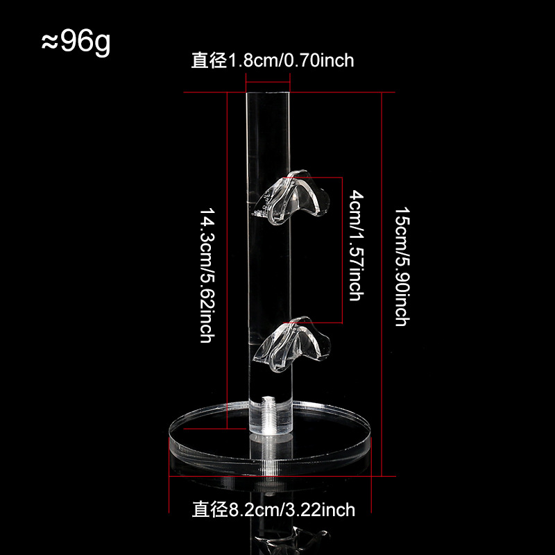 15CM 높이의 2겹으로 안경 2개를 걸 수 있습니다.
