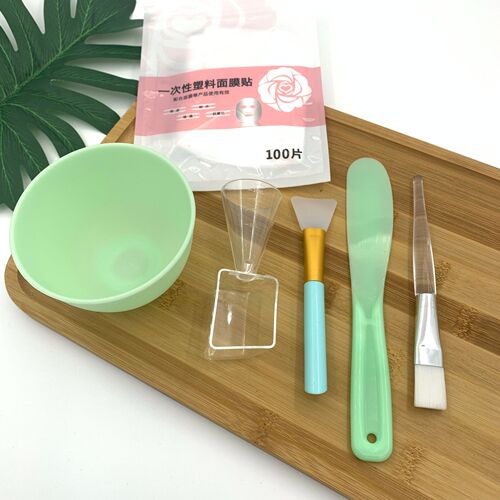Silicone mask bowl set, mask bowl, spa six-piece set, beauty tools, large beauty salon daily mud brush