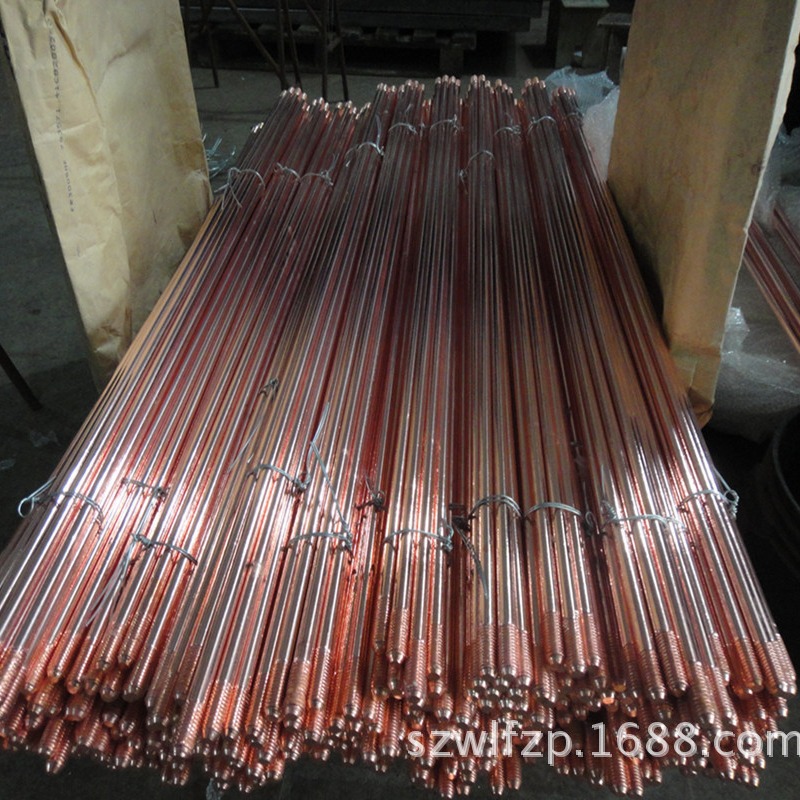 铜包钢接地棒   镀铜接地极  结合牢固