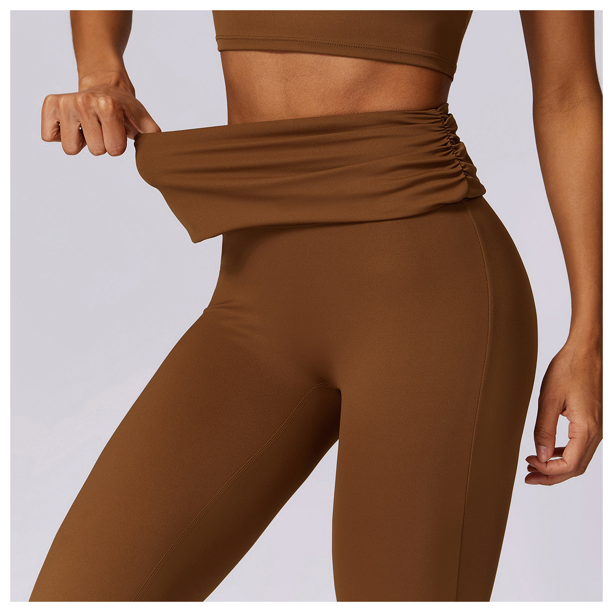 Zechuang Women's Spring Nude Tights Quick Drying Breathable Back Yoga Fitness Suit For Running Sports_ecoleips.com