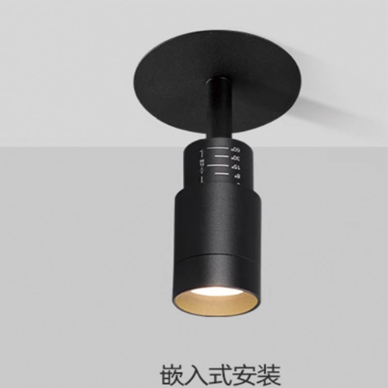 嵌入式调焦射灯3-60度小角度聚光灯开孔75MM55MM氛围茶室酒吧KTV|undefined