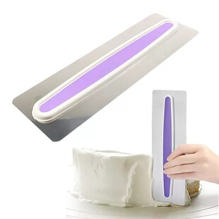 Stainless Steel Cream Scraper Large Fondant Cake Cream Scraper Smoothing Modeling Decoration Tool DIY Cake