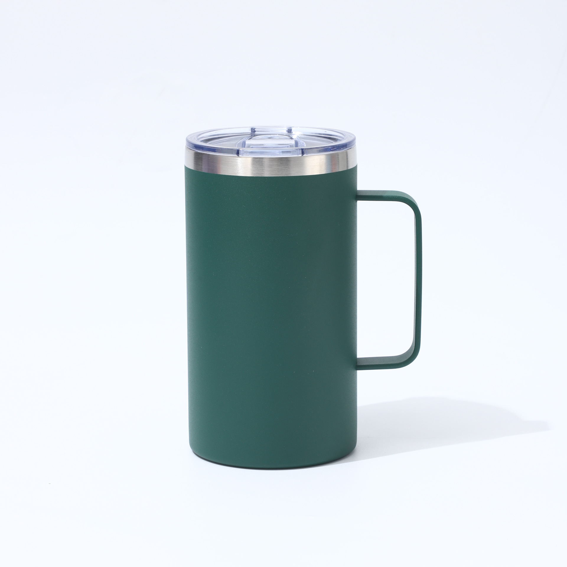 Transfronterizo al por mayor 12oz con mango taza de café 304 taza de aislamiento de acero inoxidable taza de oficina taza portátil taza