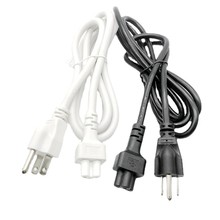 白色 t5t8燈管小梅花頭三孔插頭連接線 美規3芯米奇尾電源線 UL