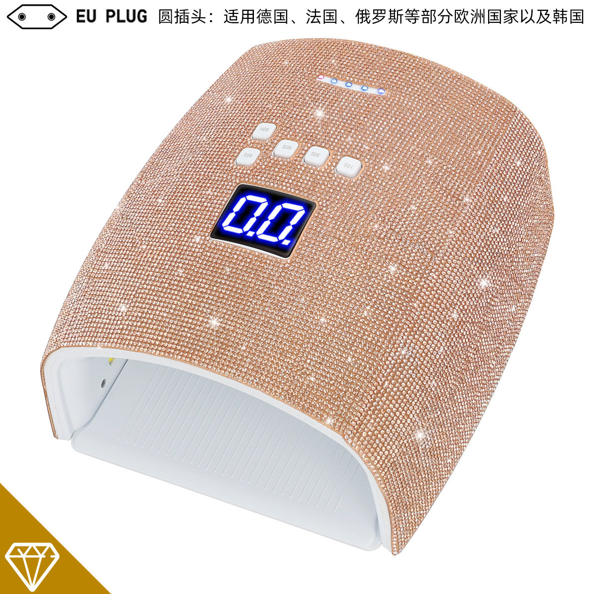 Nuevos productos transfronterizos S10 taladro inalámbrico almacenamiento de luz de manicuras máquina de fototerapia 66W alta potencia manicuras lámpara