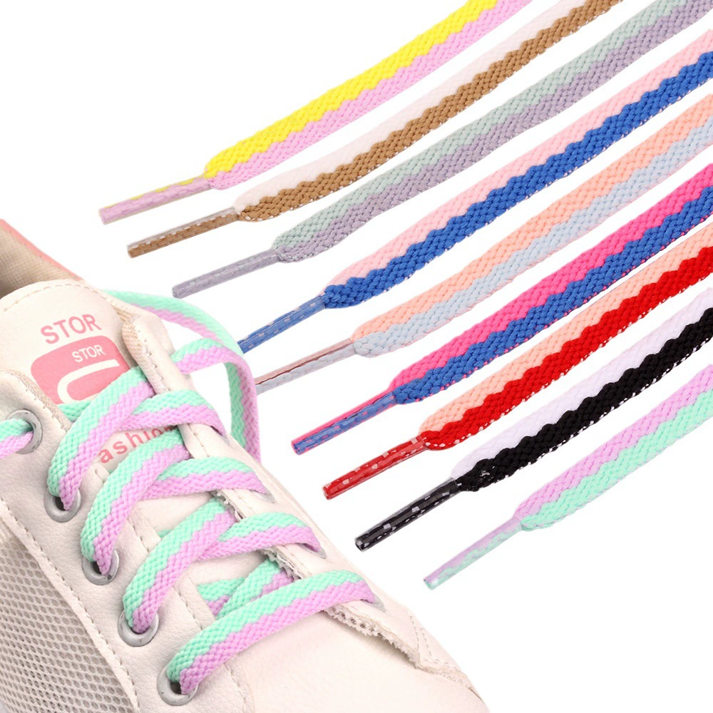 Чистые красные взрывы Новые двухцветные плоские шнурки для молодых людей маленькие белые туфли повседневная обувь кроссовки Цветные Шнурки